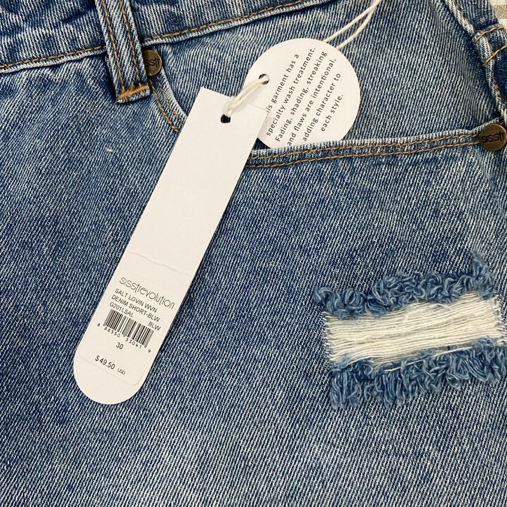 Sisstrevolution Salt Lovin Denim Short NWT - Picture 2 of 6